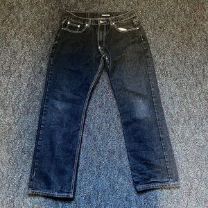 Vintage Mecca Jeans 36 X 32 Y2K Baggy Hip Hop Men's Black Denim Streetwear